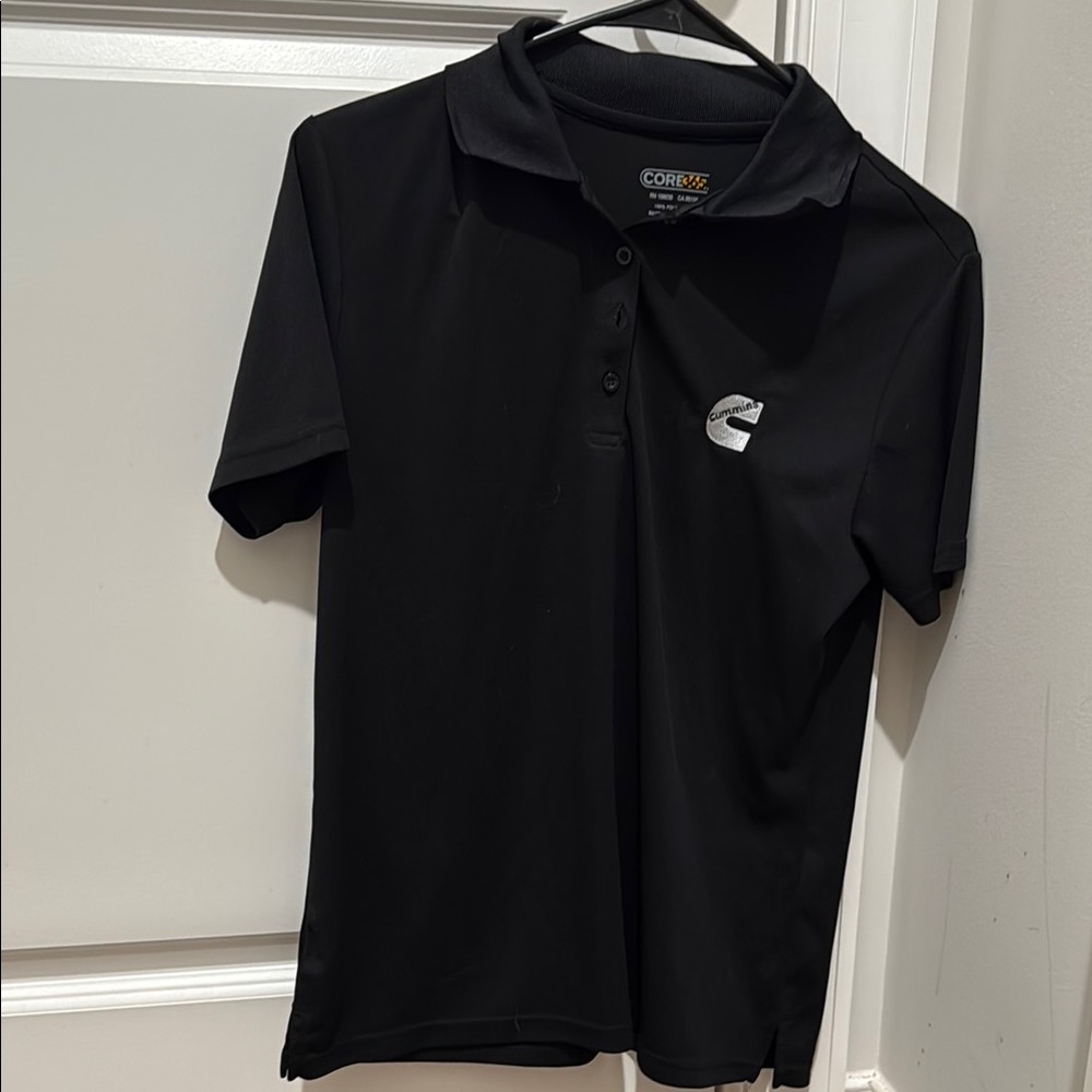 Classic Black Polo Shirt with Short Sleeves